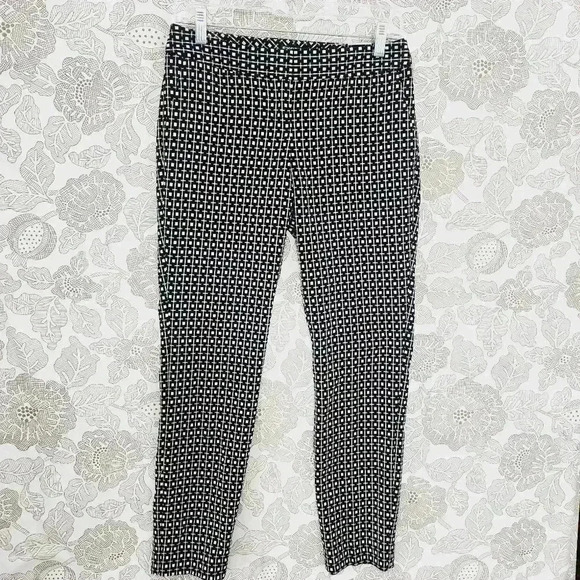 NWT Express Columnist Ankle Printed Women's Dress Pants 2R - Picture 1 of 9